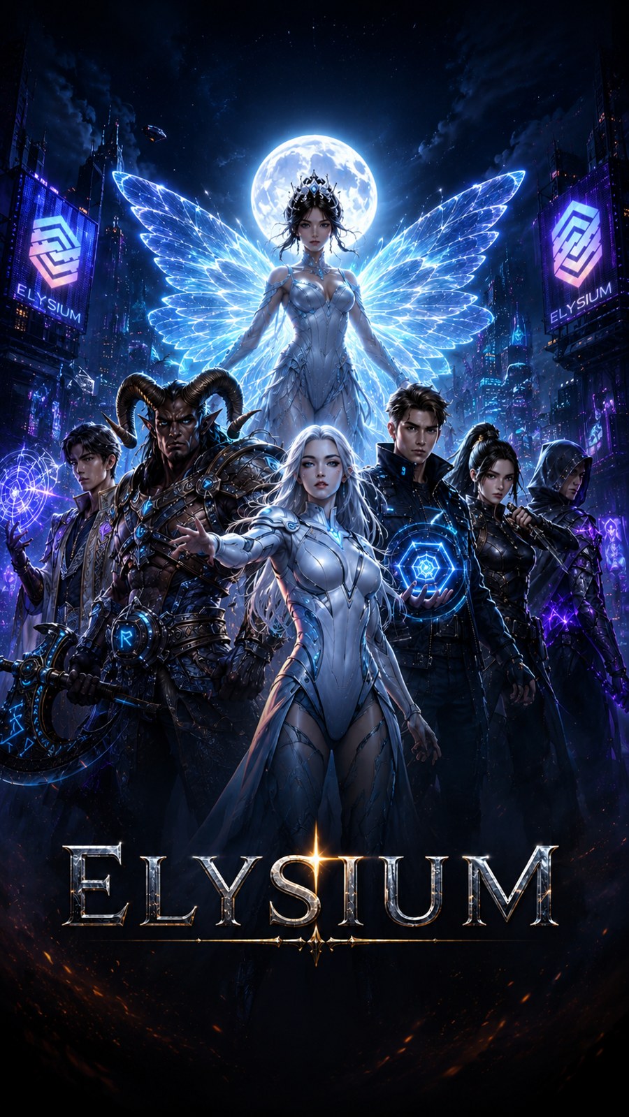 ELYSIUM Game vertical guardian poster art