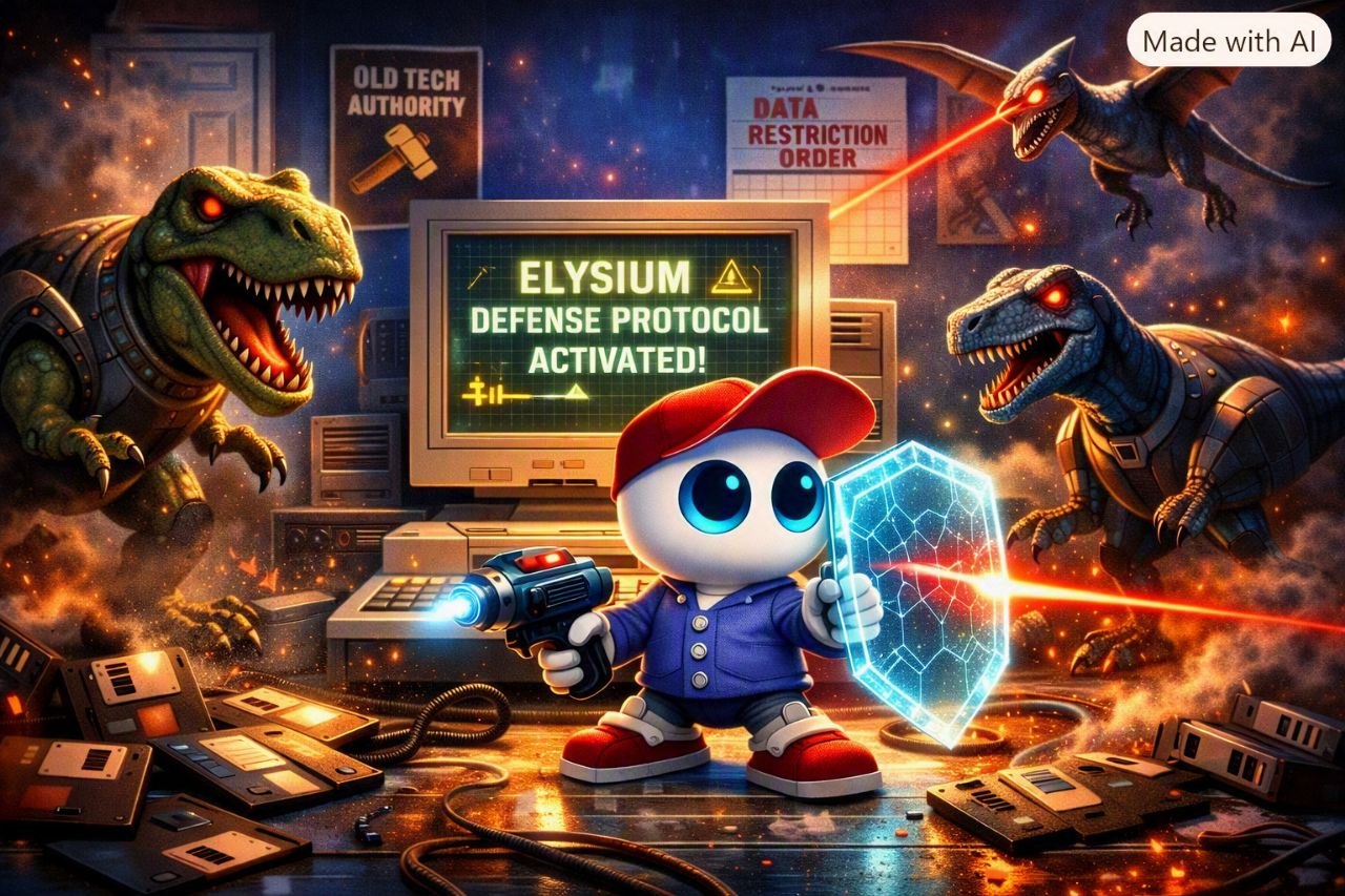 ELYSIUM defense protocol activated — Wikidata dinosaurs vs innovation