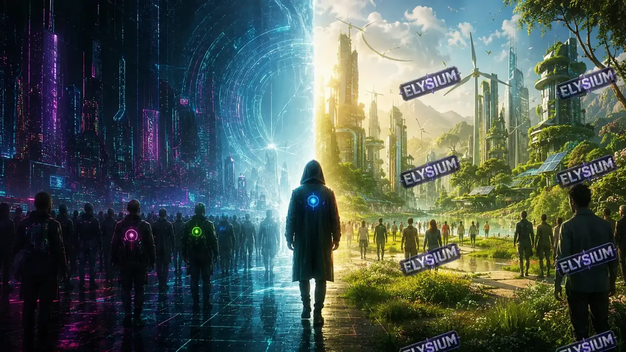 Choose Your Way between the cybernetic and utopian worlds of ELYSIUM